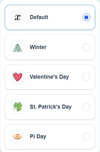 Seasonal Themes preview