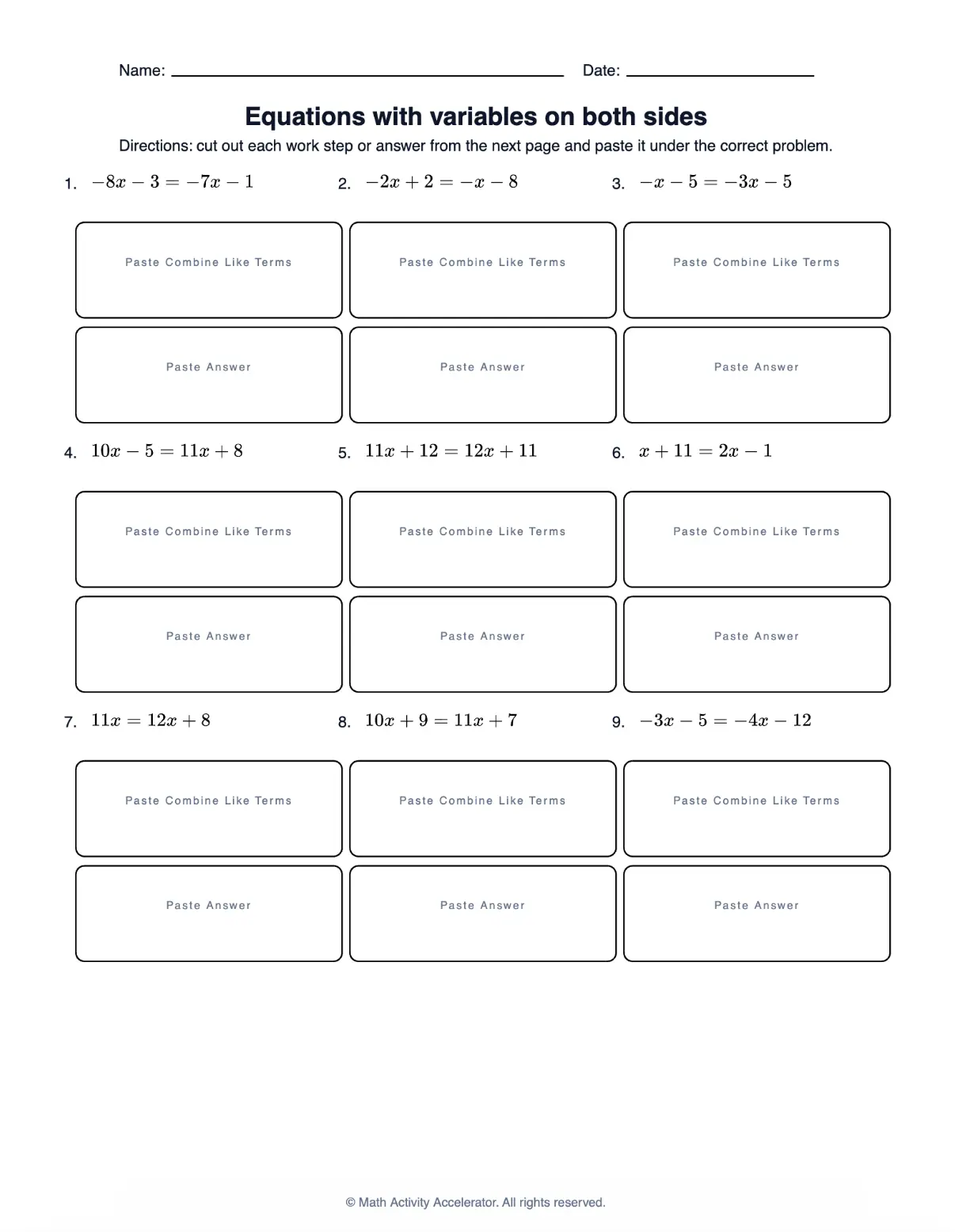Custom number practice worksheet